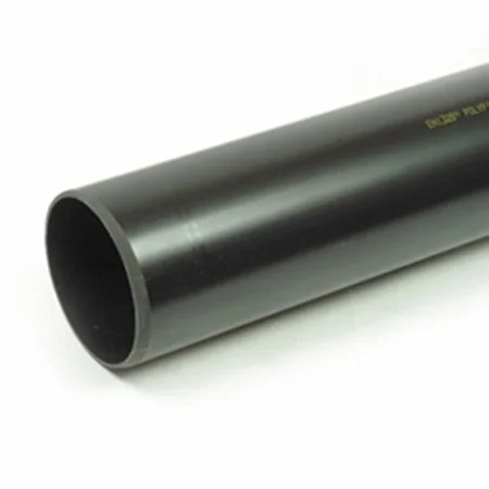 Floplast 110mm x 3MTR Soil Pipe Plain Ended Black REF SP1