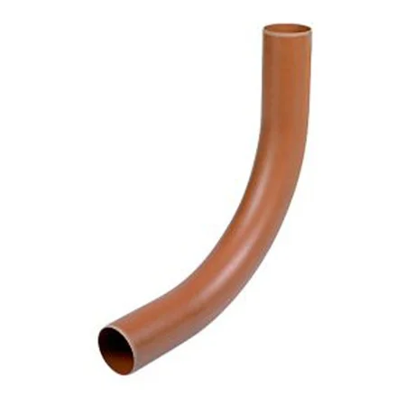 Floplast 110mm x 87.5 Deg Underground Plain Ended Long Radius Bend