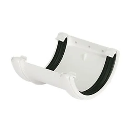 Floplast 112mm Half Round Gutter Union Bracket White REF RU1