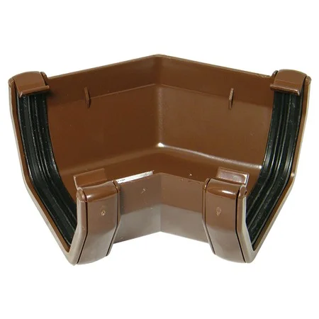 Floplast 114mm x 135 Deg Square Gutter Angle Brown.