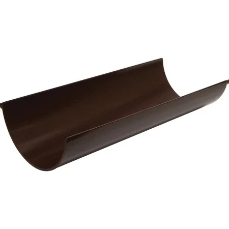Floplast 112mm x 4MTR Half Round Gutter Brown