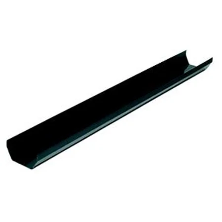 Floplast 114mm x 4MTR Square Gutter Black REF RGS4