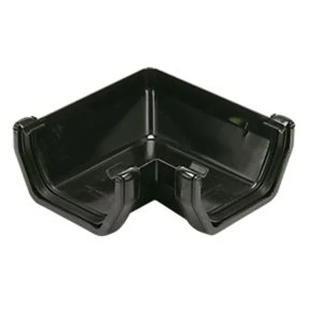 Floplast 114mm x 90 Deg Square Gutter Angle Black REF RAS1