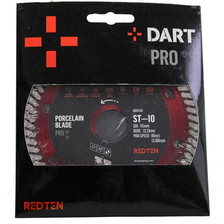 Dart Red Ten Pro St-10 Tile Diamond Blade 115Dmm x 22B Ref DB01590