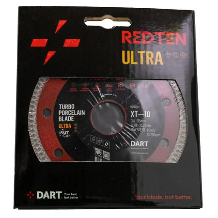 Dart Red Ten Ultra XT-10 Porcelain Diamond Blade 115mm x 22.23B Ref DB02010