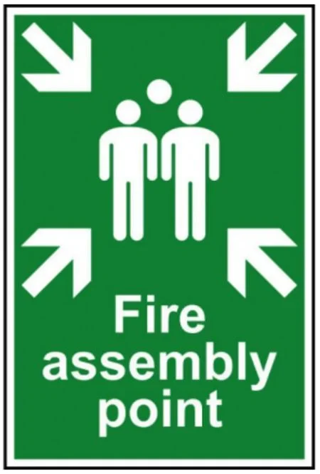 Fire Assembly Point - PVC (200 x 300mm) Ref 1541