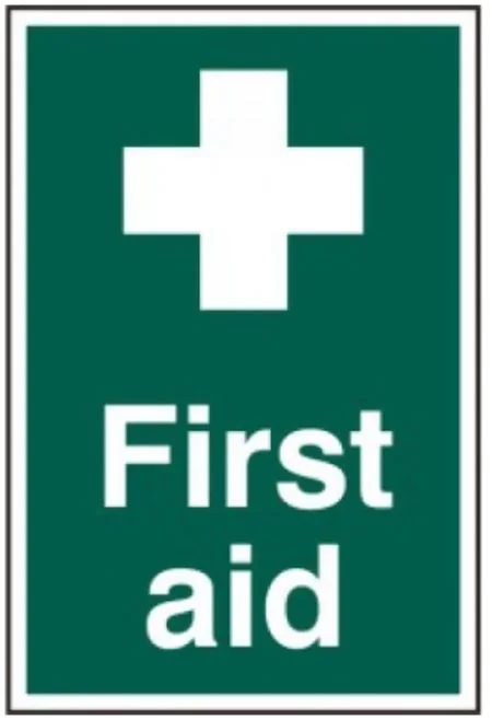 First Aid - PVC (200 x 300mm) Ref 1550