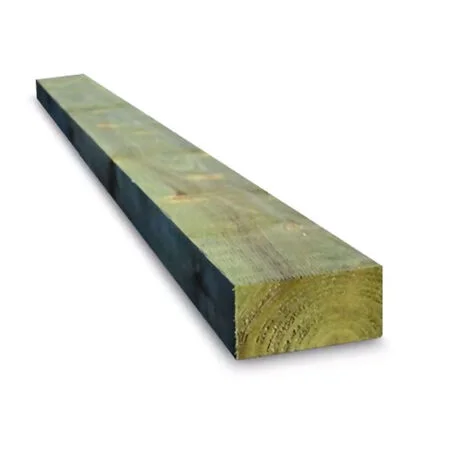 2.4m x 195mm x 95mm Softwood Landscaping Sleeper Green Treated UC3