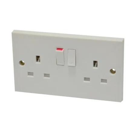 2 Gang Switched Socket 13Amp Ref 1209