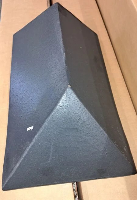 Marley Clay 450 Plain Angle Ridge Stop End 105 deg Slate Black