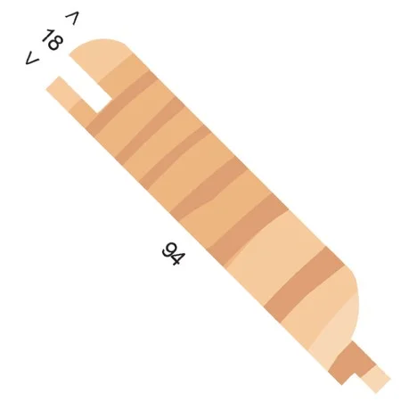 Whitewood 22x100mm Log Lap T&G