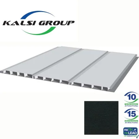 Kalsi Aquacel 300mm Hollow Soffit 5m Black Woodgrain