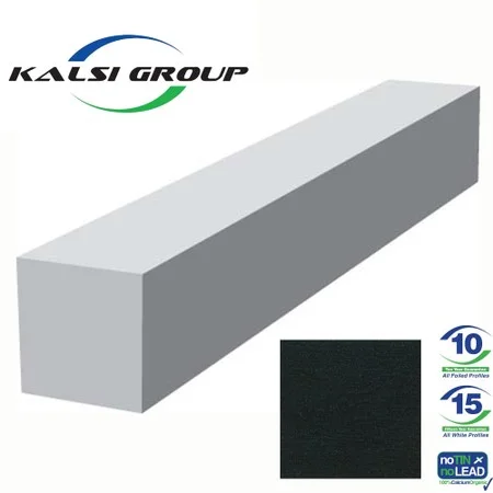 Kalsi Aquacel 300mm Square Fascia External Corner Black Woodgrain