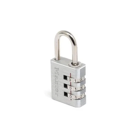 30mm Alluminium Re-settable Combination Padlock Brush Metal Finish MAS7630EURD
