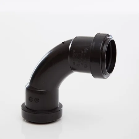 Floplast 32mm x 87.5 Deg Push-fit Swept Bend Black REF WP14