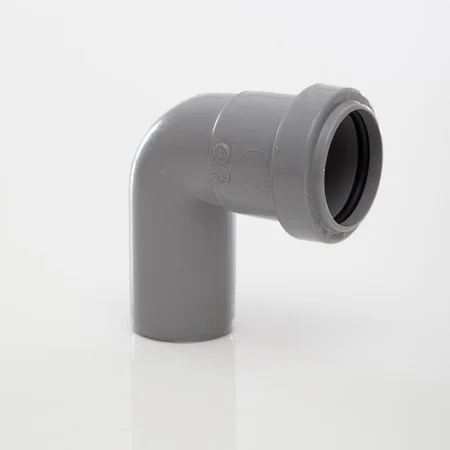 Floplast 32mm x 90 Deg Push-fit Swivel Bend Grey REF WP26