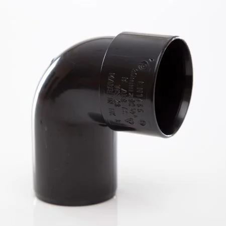 Floplast 32mm x 90 Deg ABS Swivel Bend Black REF WS26B