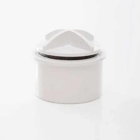 Floplast 40mm ABS Screwed Access Plug White REF WS31