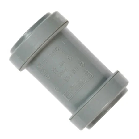 Floplast 40mm Push-fit Straight Coupling Grey REF WP08