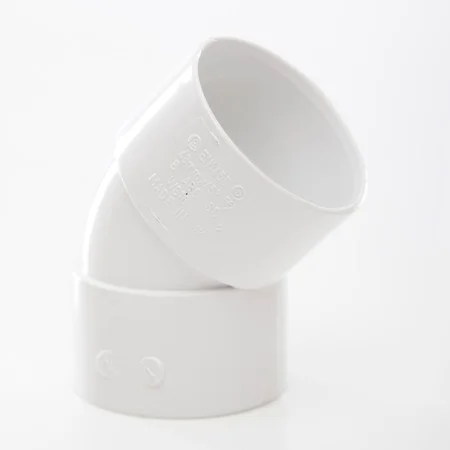 Floplast 40mm x 45 Deg ABS Obtuse Bend White REF WS19