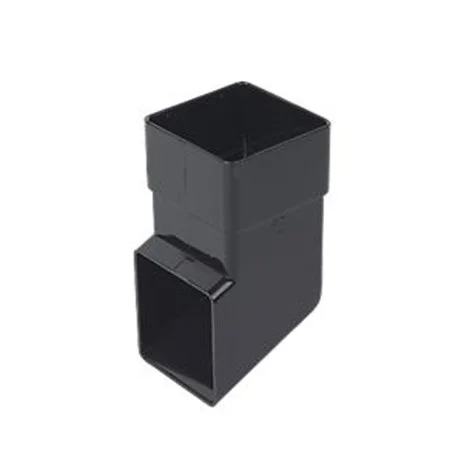 Floplast 65mm Square Downpipe Shoe Black REF RBS3