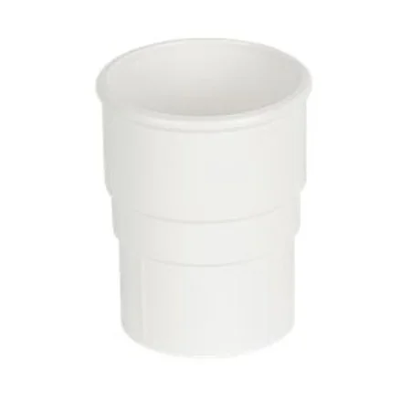 Floplast 68mm Round Downpipe Connector White REF RS1