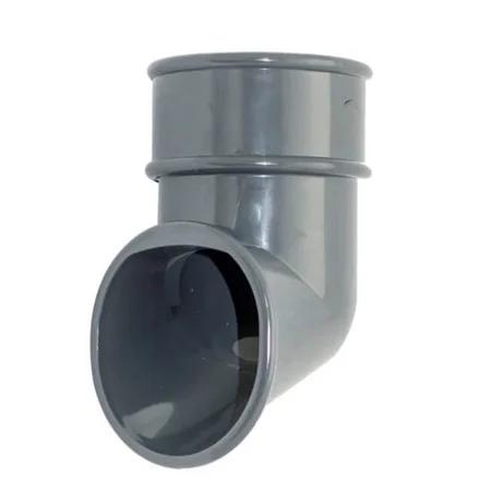 Floplast 68mm Round Downpipe Shoe Anthracite RB3AG