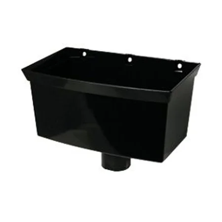 Floplast 68mm Round Downpipe Hopper Head Black REF RHS1