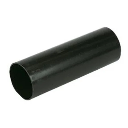 Floplast 68mm x 5.5MTR Round Downpipe Black REF RP5.5