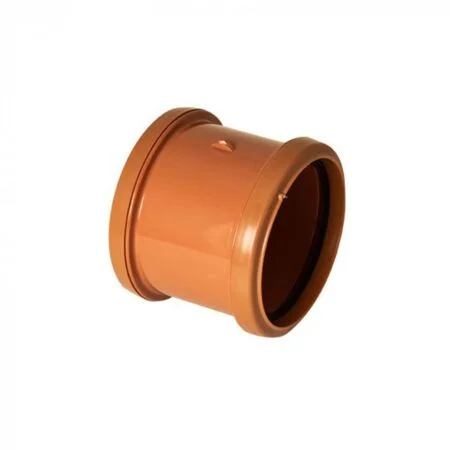 Floplast 160mm Underground Double Socket Coupling  REF 6D105