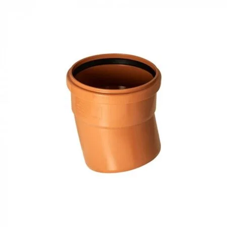 Floplast 160mm x 15 Deg Underground Single Socket Bend  REF 6D567