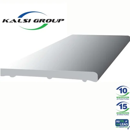 Kalsi Aquacel 5m x 200mm x 9mm White Plain Flat Soffit Board