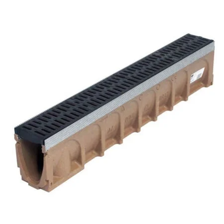 ACO MultiDrain® M100D No. 0.0 Drainage Channel with Galvanised Rail & 110mm Knockout 1000mm D400