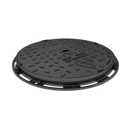 B125 Ductile Iron Manhole Cover & Frame 450mm Diameter Ref MDB450-BH