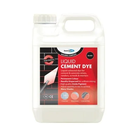 Black Liquid Cement Mortar Dye 1Ltr Ref BDH066BL