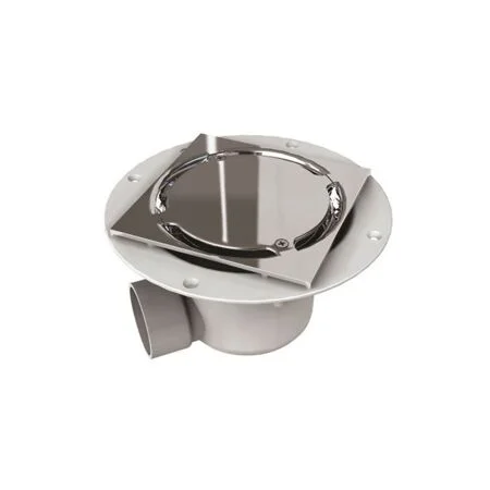 Harmer ABS Horizontal Shower Drain Mirror Finish Cap - Tiled Floor