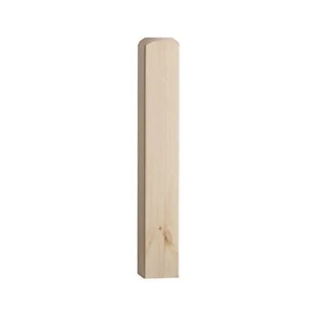 Pine 91mm 515mm Newel Base