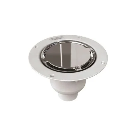 Harmer ABS Vertical Shower Drain Mirror Finish Cap - Vinyl Floor