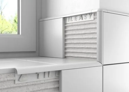 Tileasy 10mm White Contract Plastic Trim Ref DTT1