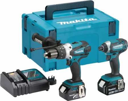 Makita DLX2145TJ 2 Piece Kit 18v Combi Drill & Impact Driver Kit