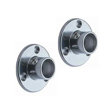 Deluxe Sockets 25mm Chrome Plated With Grub Screws 2no Per Pack