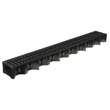 Aco Hexdrain Domestic Channel and Black Grating 1 Mtr