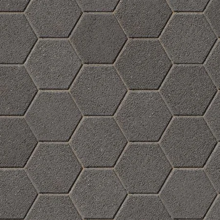 Hexo Block Paving 200 x 230 x 60mm Black Granite 7.5m² Pack