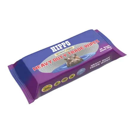 Hippo Heavy Duty Wipes Pack 40no