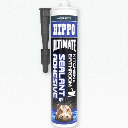 Hippo Ultimate Kitchen and Bathroom Sealant Anthracite 290ml