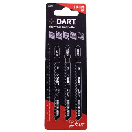 Dart T141HM Fibre Cement Cutting Jigsaw Blade (Pack:3) Ref DJB41