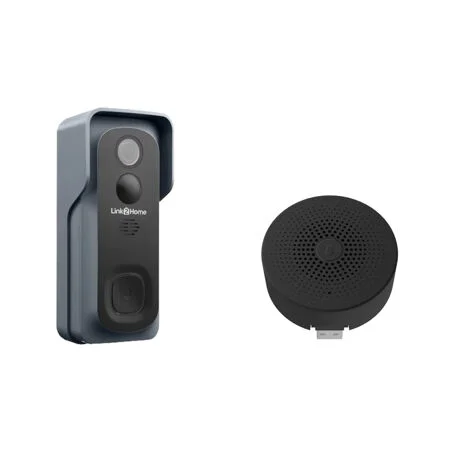 Link2Home Wi-Fi Battery Video Door Bell Inc FREE Chime Kit
