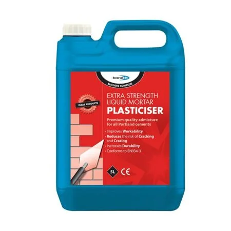 Liquid Mortar Plasticiser 5Ltr Ref BDH010