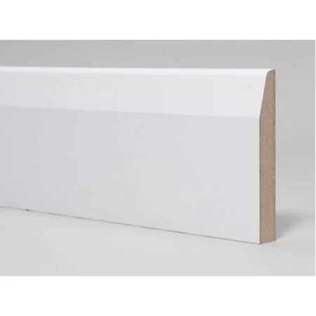 White Primed MDF 15mm x 119mm Chamfered & Rounded