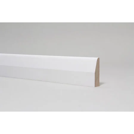 White Primed MDF 15mm x 44mm Chamfered & Rounded
